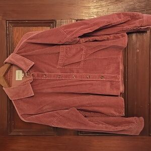 American Eagle Cropped Corduroy Shirt